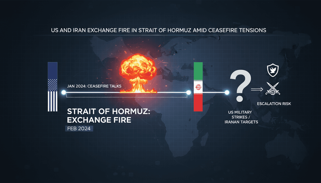 US and Iran military conflict in the Strait of Hormuz