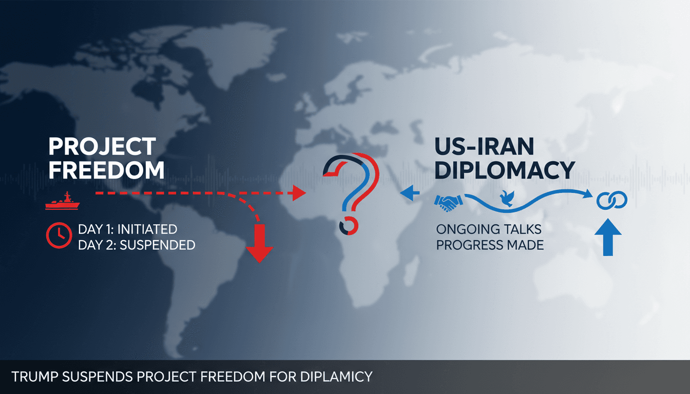 Trump Suspends Project Freedom to Advance US-Iran Diplomatic Talks