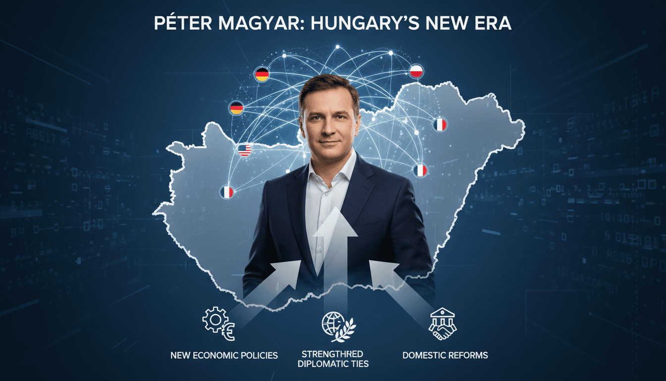 Péter Magyar taking the oath of office as Hungary's Prime Minister