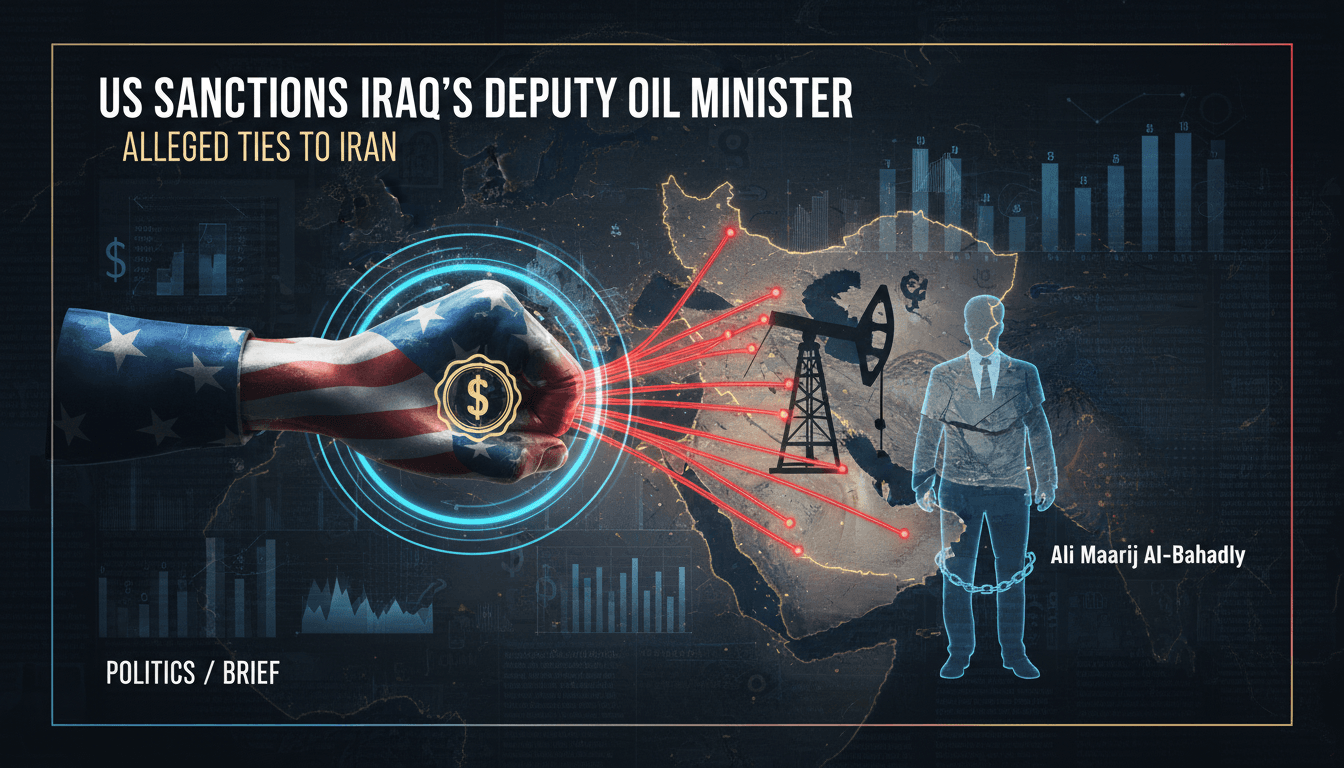 US sanctions Iraq's deputy oil minister for alleged ties to Iran