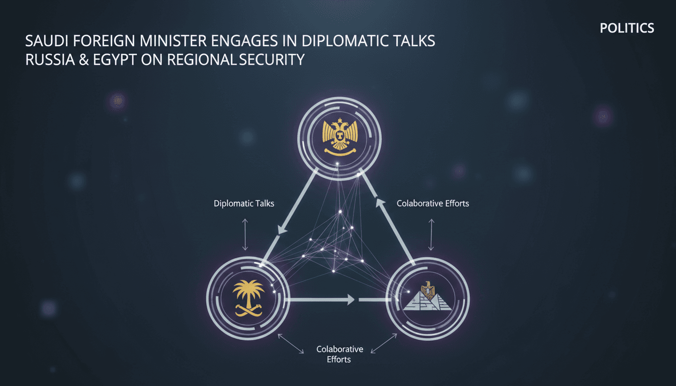 Saudi Foreign Minister engages in diplomatic talks with Russia and Egypt on regional security