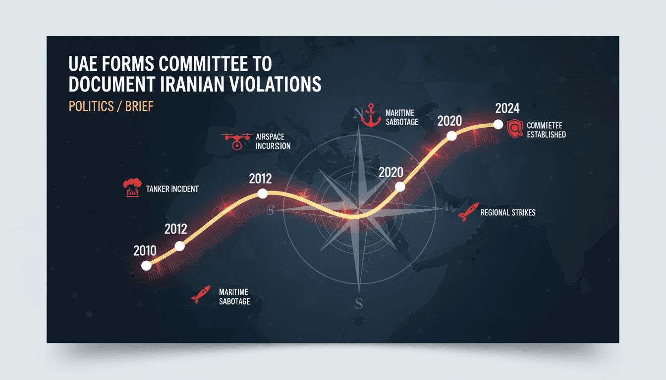 UAE Forms Committee to Document Iranian Violations