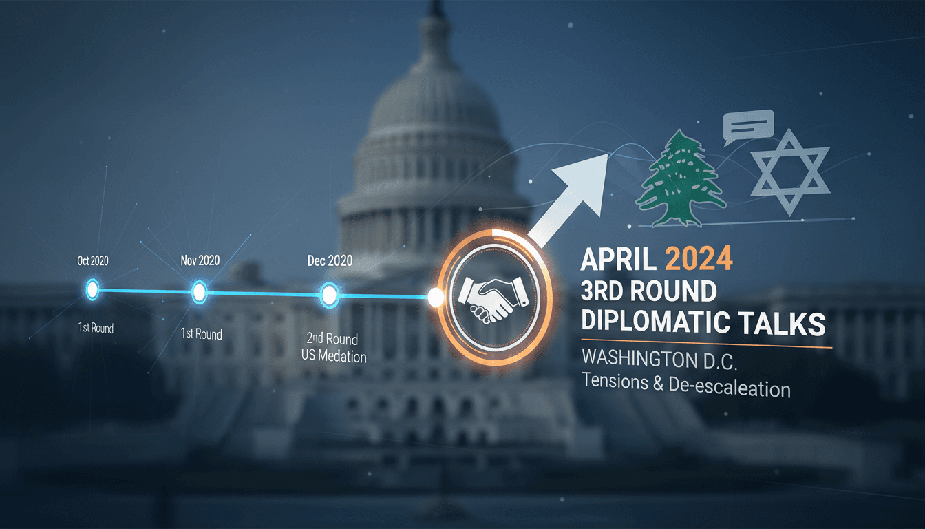 Israel and Lebanon to Hold Third Round of Diplomatic Talks in Washington