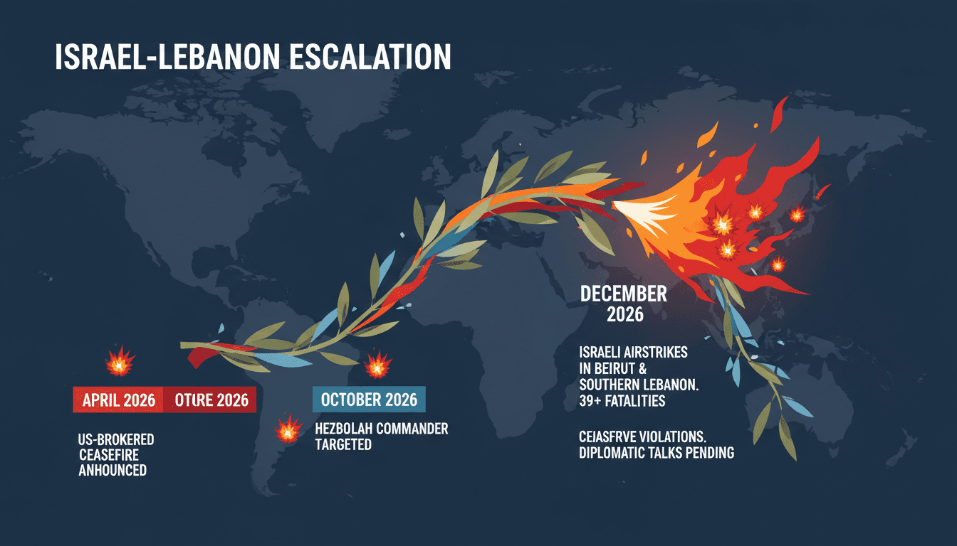 Israel Launches Airstrikes in Lebanon Amid Ceasefire Violations