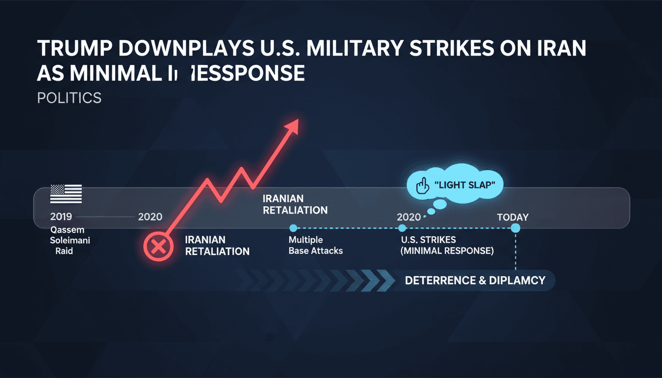 Trump Downplays U.S. Military Strikes on Iran as Minimal Response