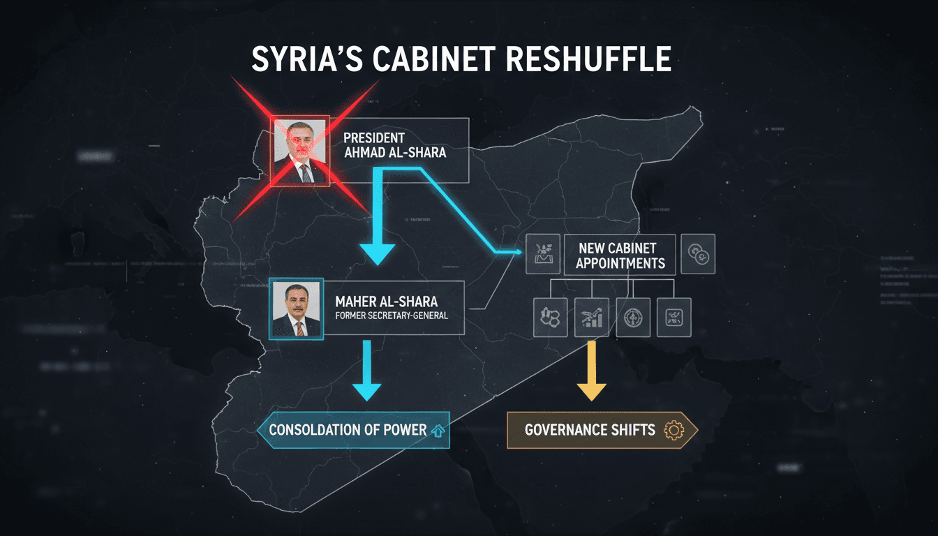 President Ahmad al-Shara during a cabinet meeting in Syria.