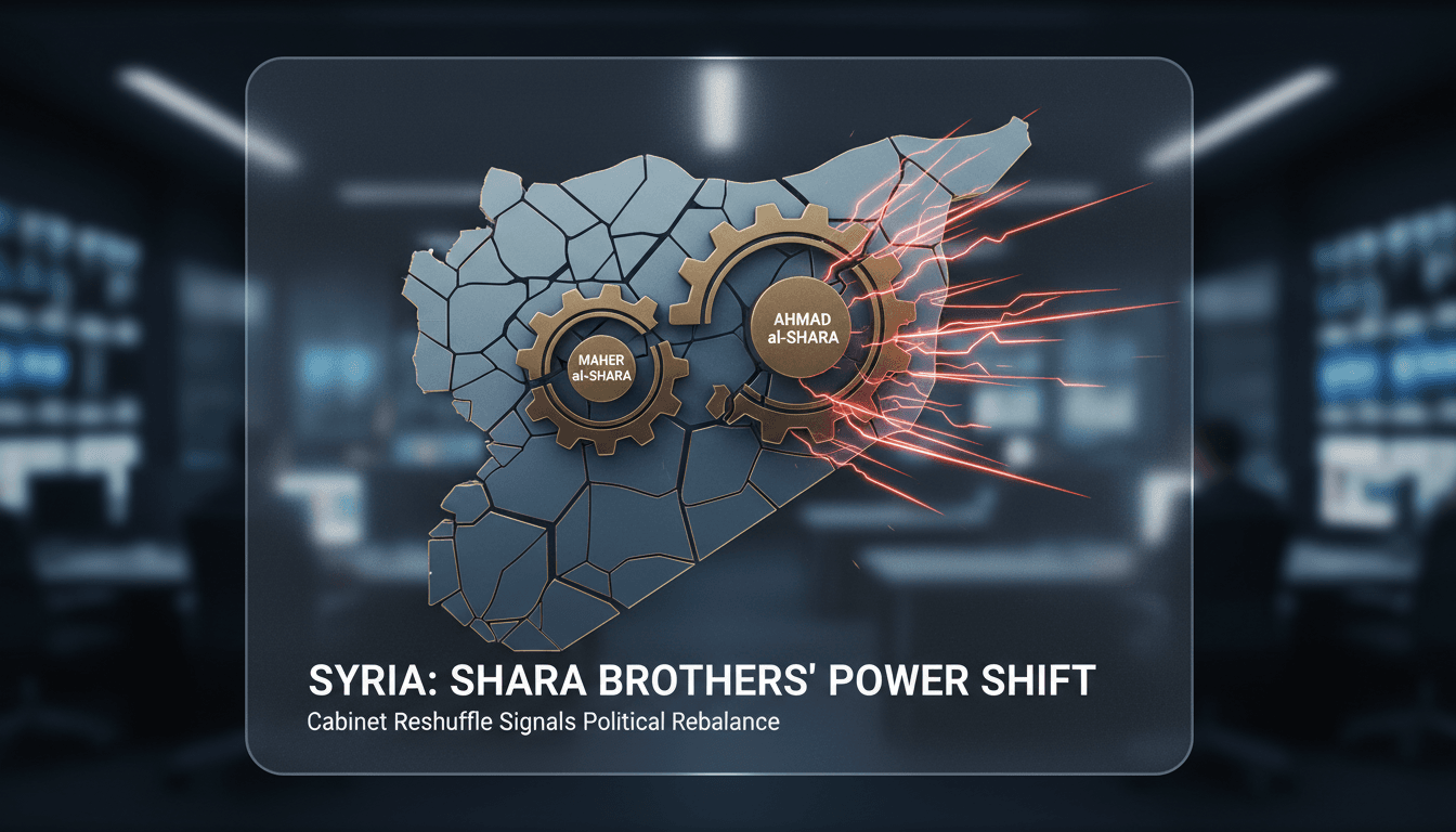 President Ahmad al-Shara during a cabinet meeting in Syria.