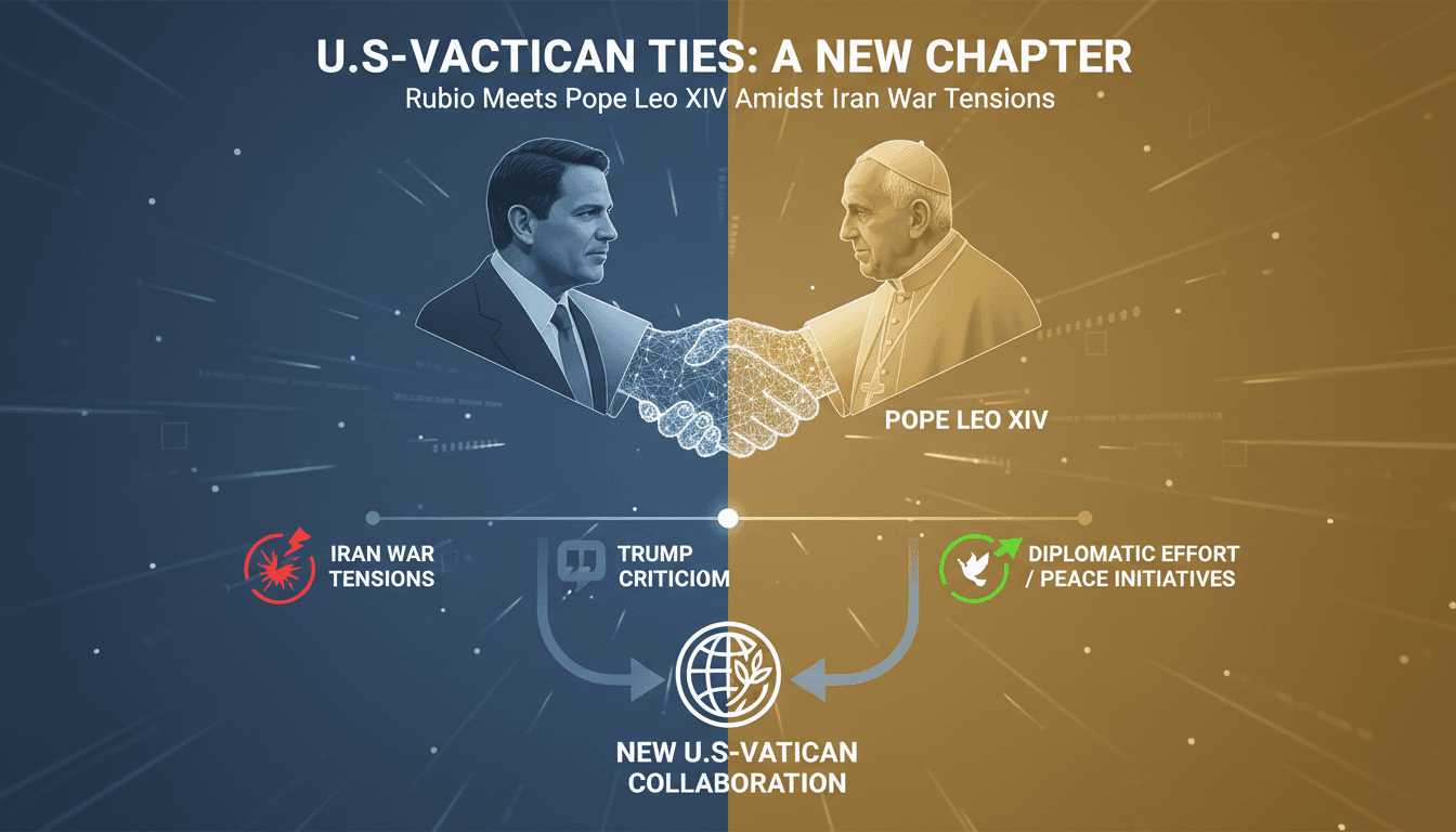 Marco Rubio Meets Pope Leo XIV to Address U.S.-Vatican Tensions Over Iran War
