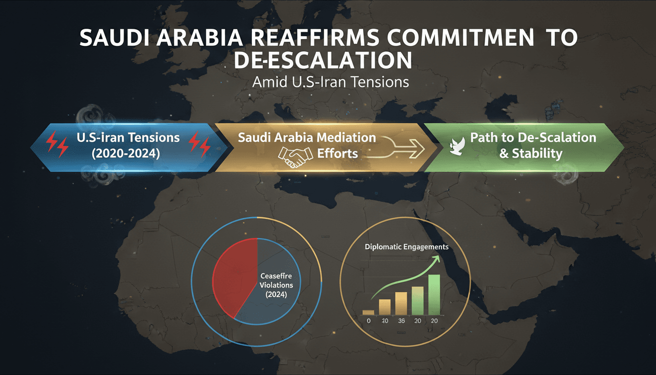 Saudi Arabia Reaffirms Commitment to De-Escalation Amid U.S.-Iran Tensions