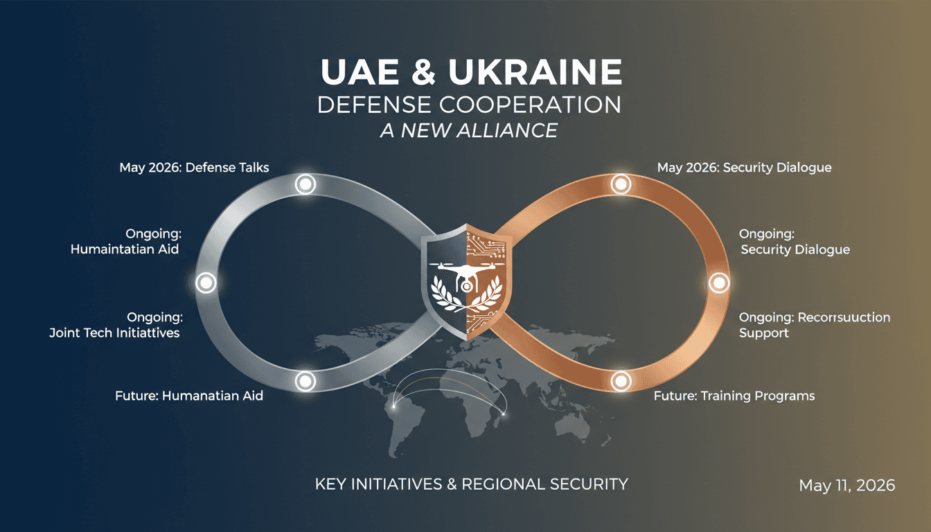 UAE and Ukraine leaders discussing defense collaboration.