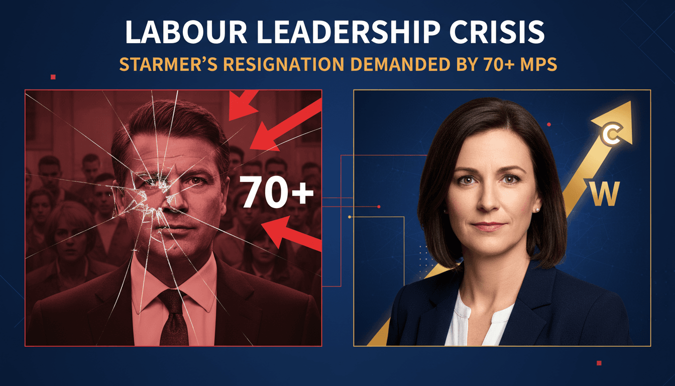 Labour Party faces leadership crisis as over 70 MPs demand Starmer's resignation