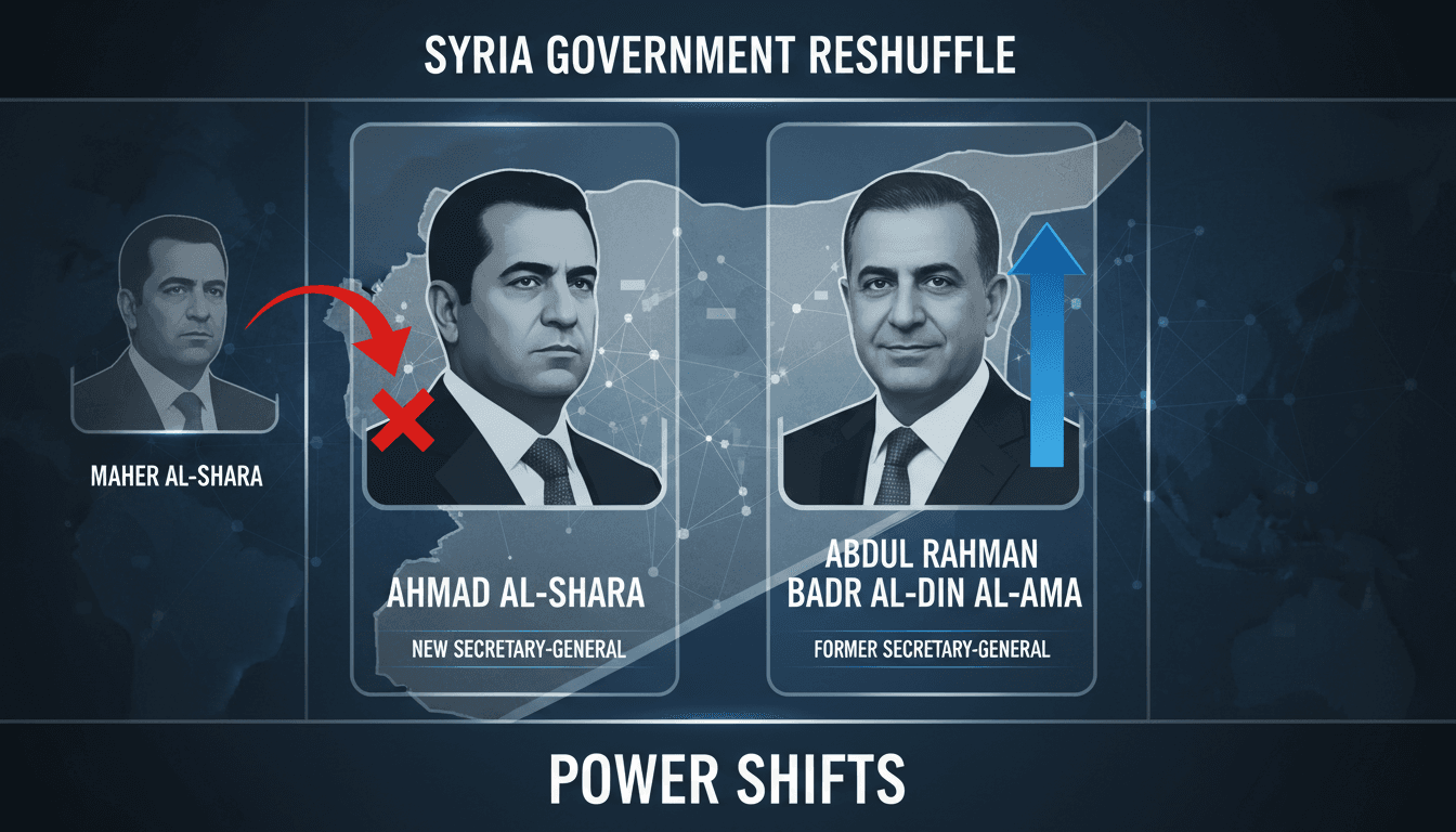 Syria's President Ahmad al-Shara reshuffles government, dismissing brother as Secretary-General