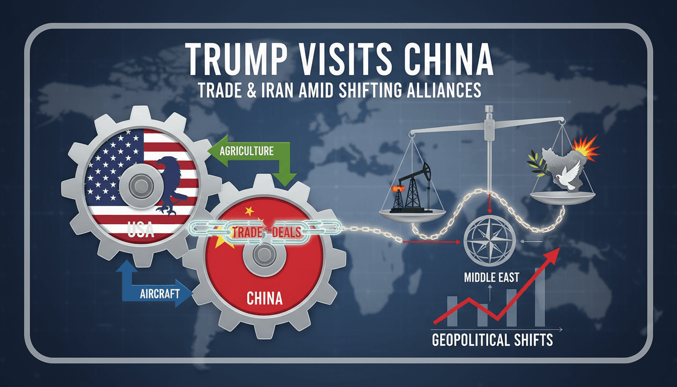 President Trump negotiating trade deals in China amidst the Iran conflict.
