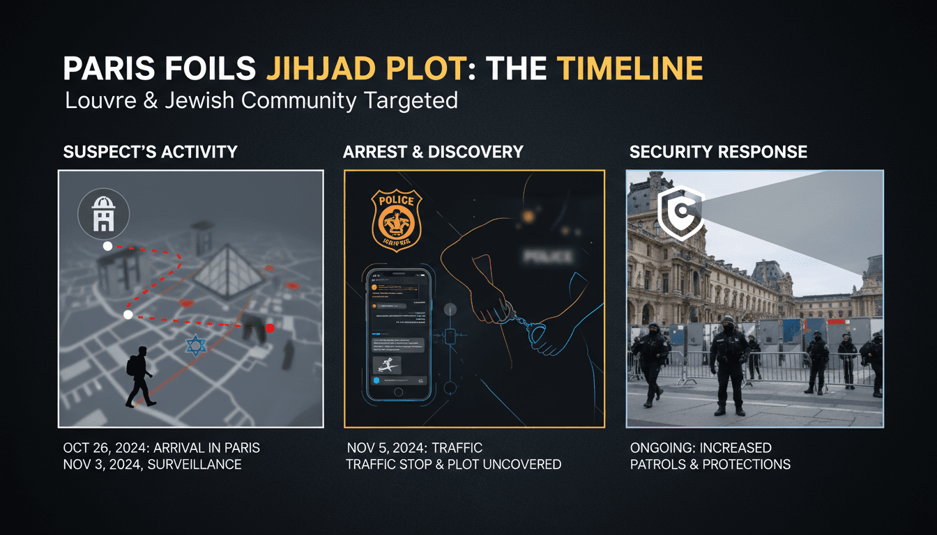 Tunisian man arrested in Paris for planning attack on Louvre