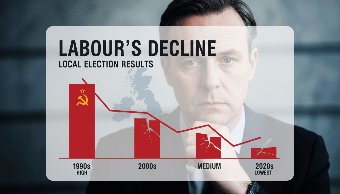 Keir Starmer addressing the media after local election results