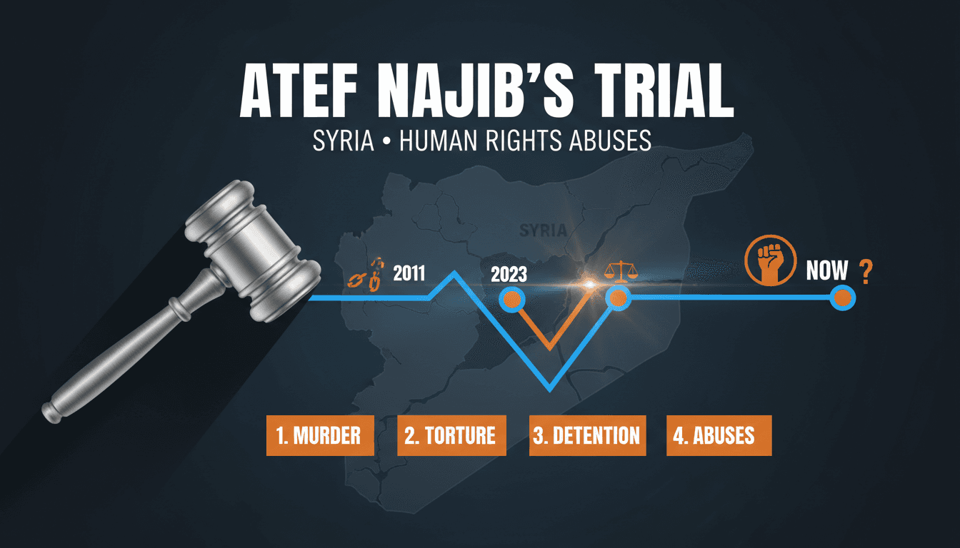 Atef Najib's trial for human rights abuses resumes in Syria