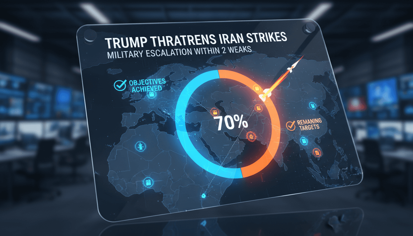 Trump threatens military escalation against Iran within two weeks