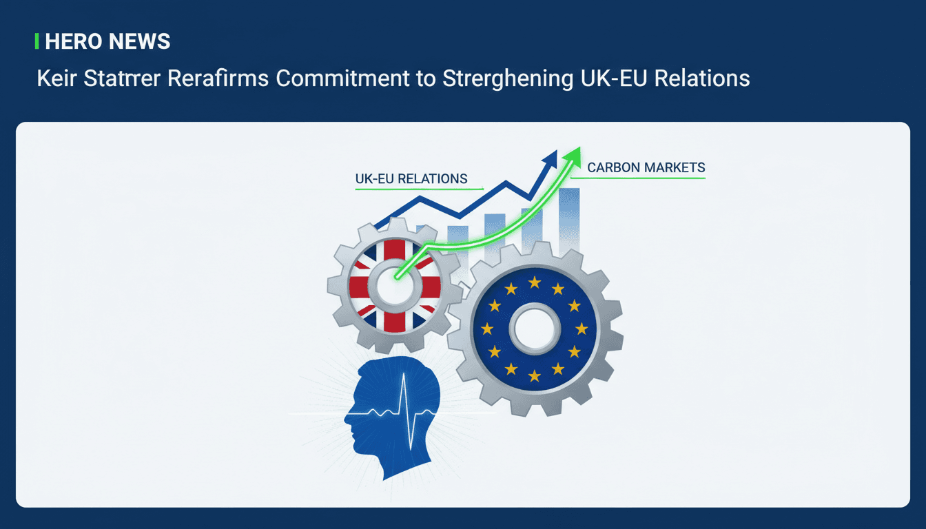 Keir Starmer delivering a speech on UK-EU relations in London.