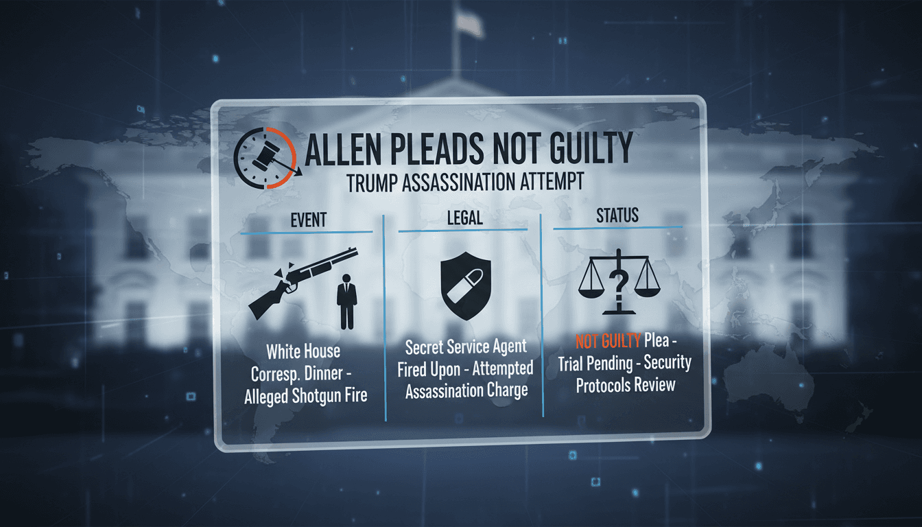 Cole Allen in court for attempted assassination charges against President Trump
