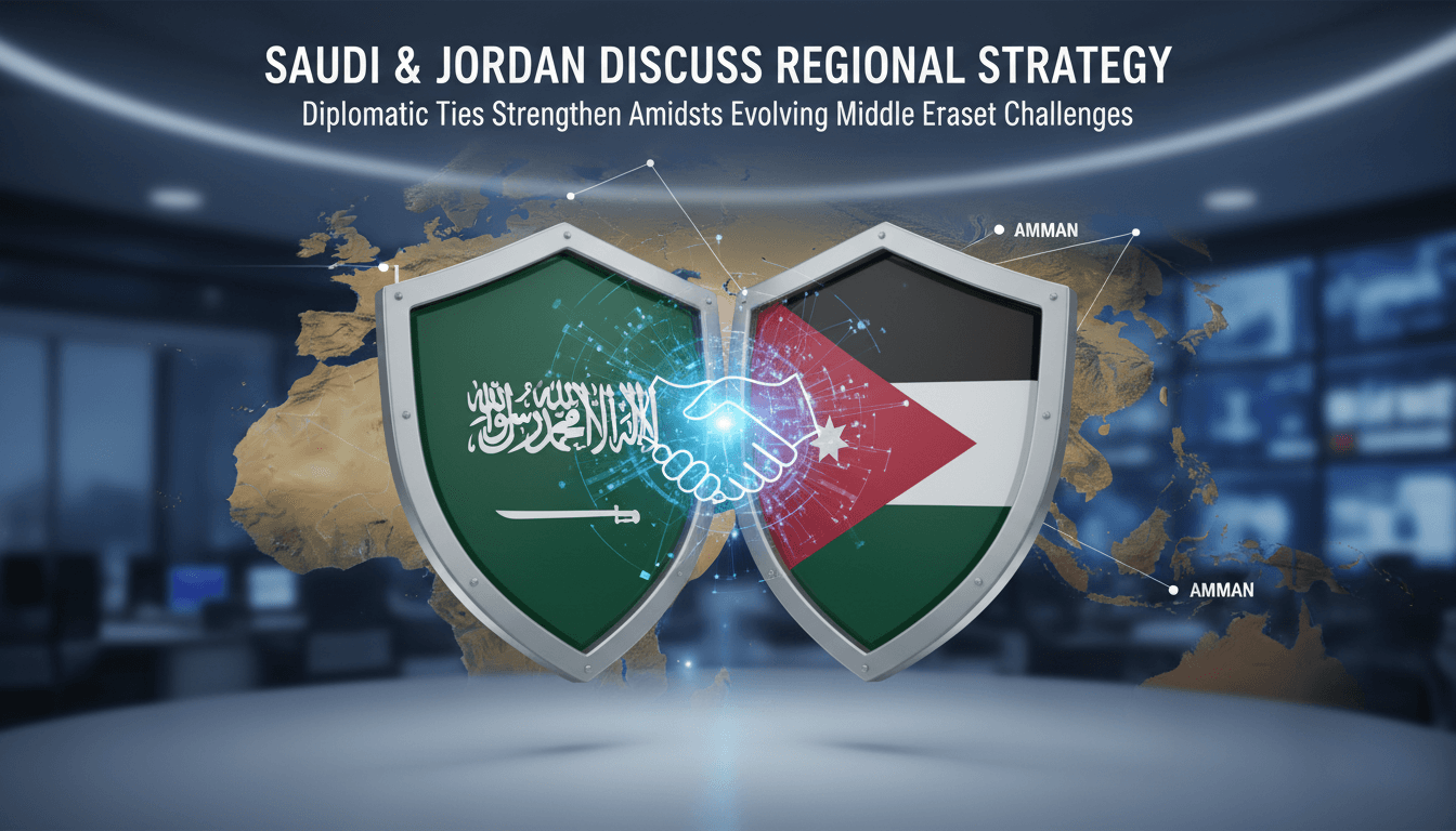 Saudi and Jordanian foreign ministers in discussion over regional issues.