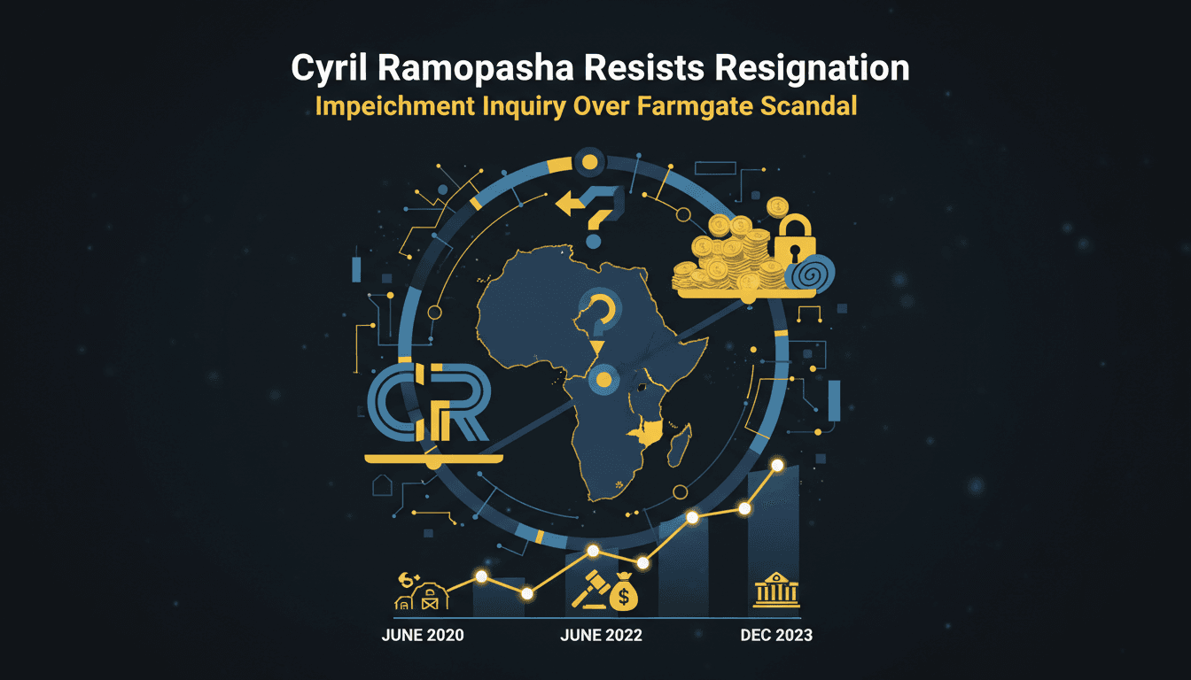 President Cyril Ramaphosa addressing the nation amid impeachment inquiry.