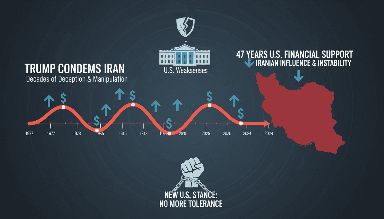Trump condemns Iran for decades of deception and manipulation