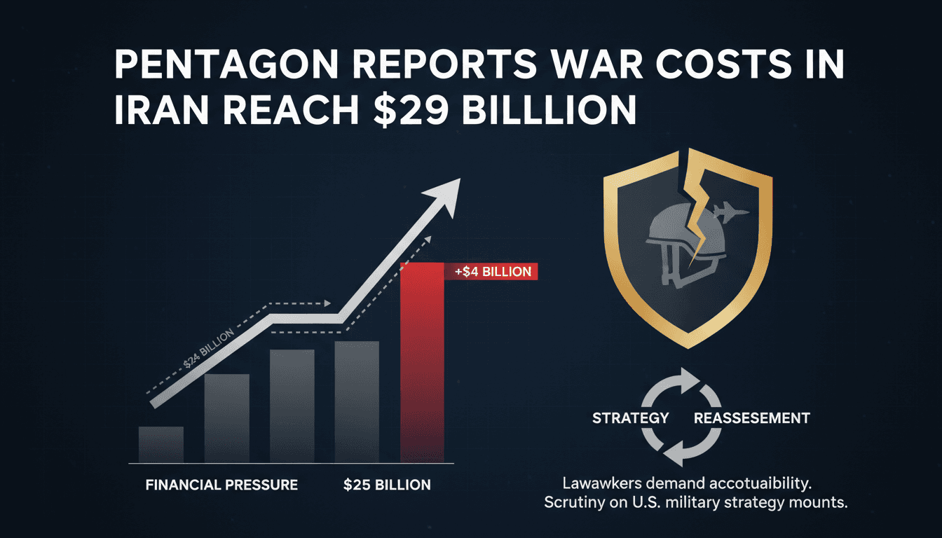 Pentagon report on escalating war costs in Iran