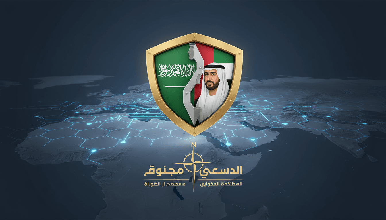 Saudi Crown Prince and UAE President discussing regional security.