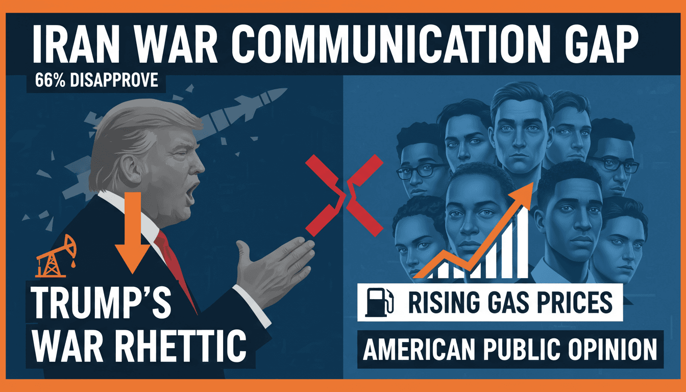 Majority of Americans Criticize Trump's Communication on Iran War Amid Rising Gas Prices