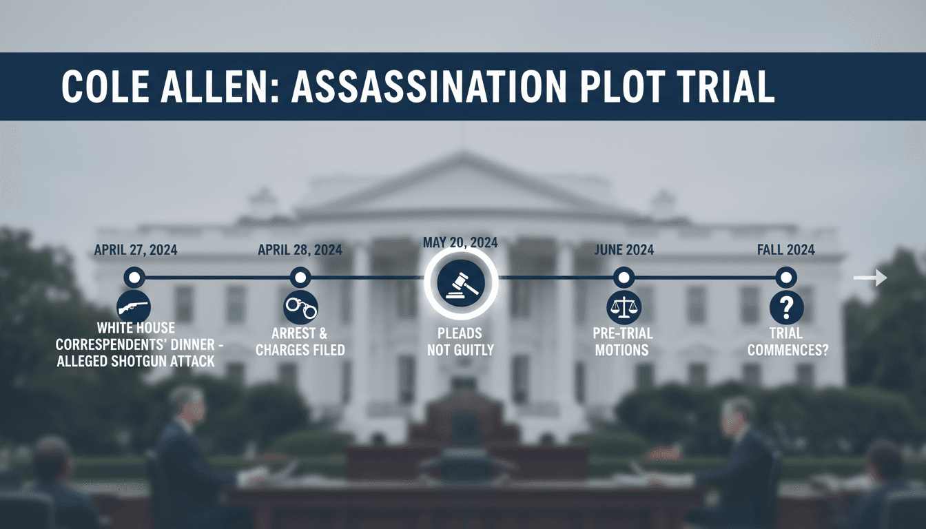 Cole Allen pleads not guilty to attempted assassination of President Trump
