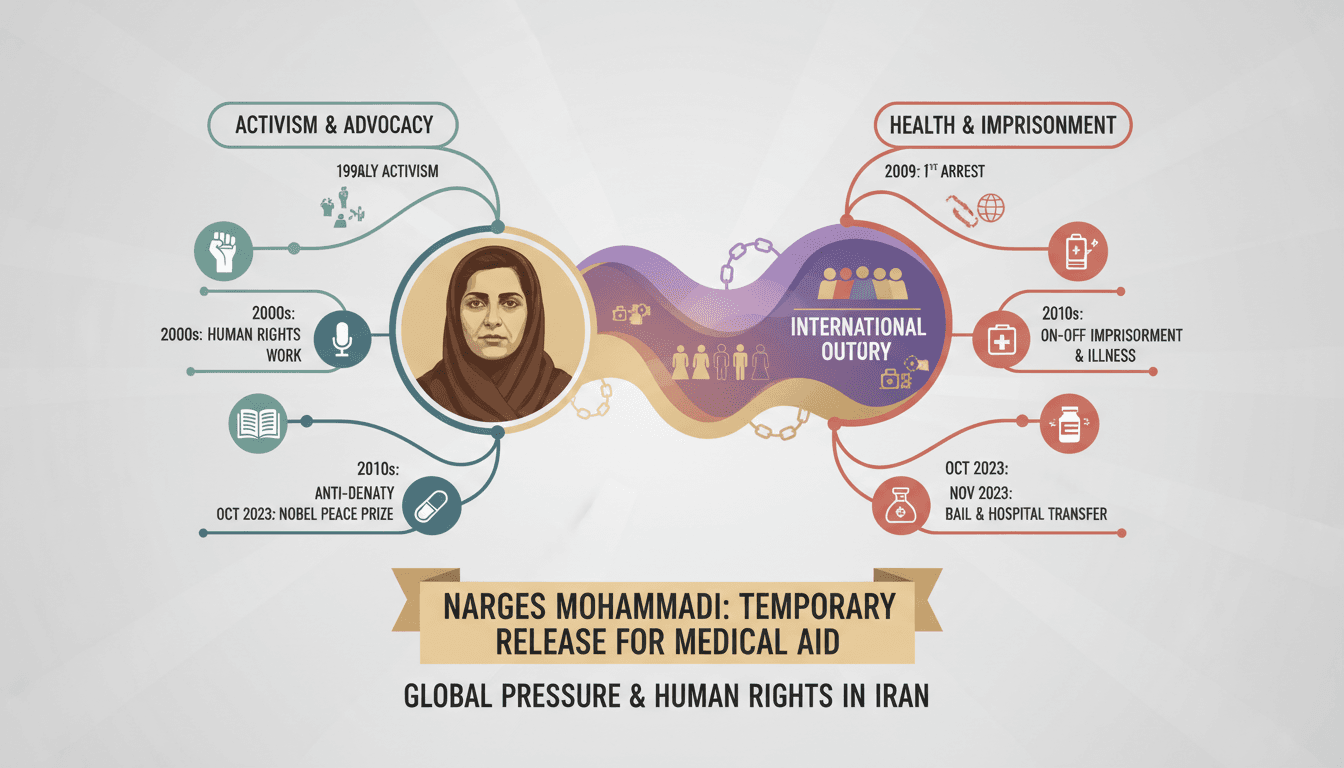 Narges Mohammadi Released on Bail for Medical Treatment Amid International Outcry