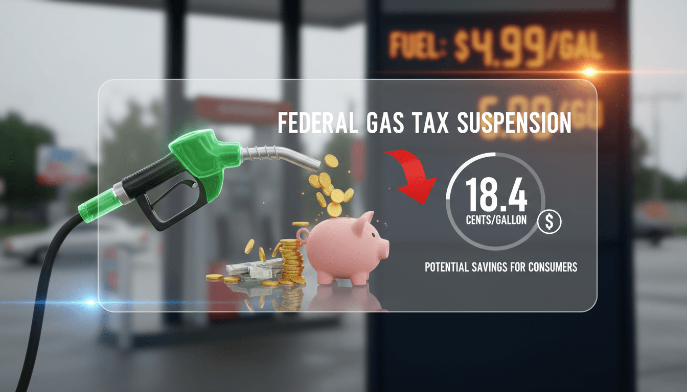 President Trump discussing gas tax suspension proposal