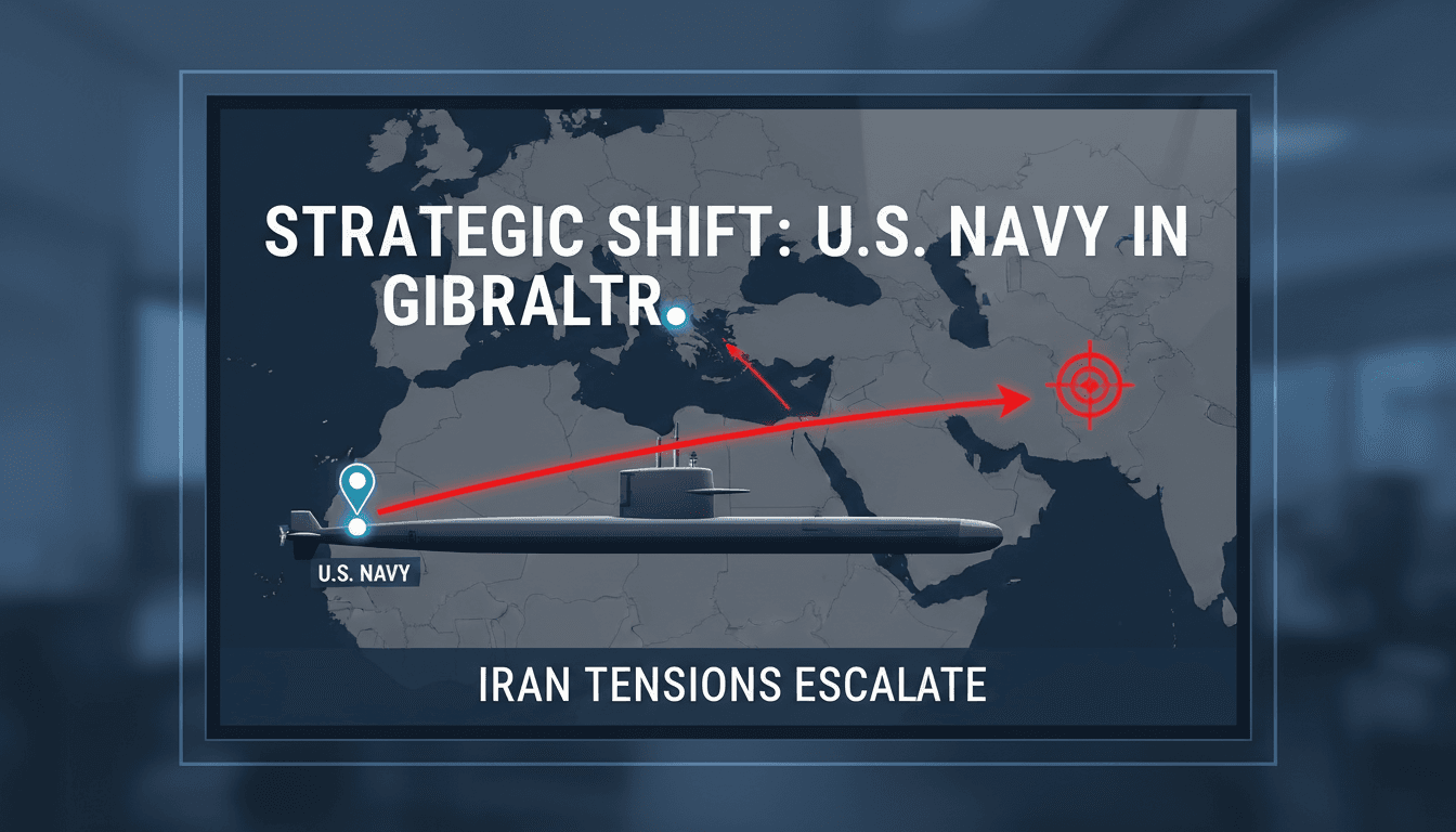 U.S. Navy nuclear submarine docks in Gibraltar amid heightened tensions with Iran