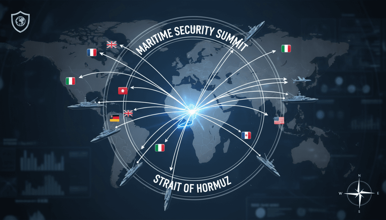 UK and France convene defense ministers from 40 nations to enhance maritime security in the Strait of Hormuz
