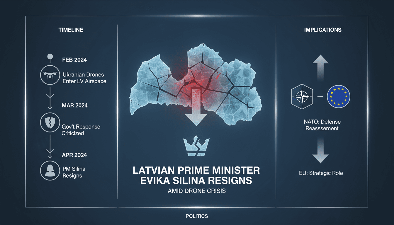 Latvian Prime Minister Evika Silina during a press conference.
