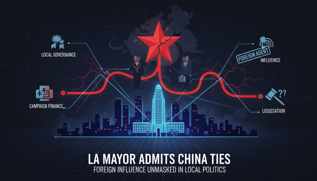 Former Los Angeles Mayor Admits to Acting as Agent for China