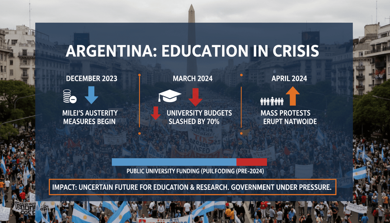 Protesters in Buenos Aires rally against university funding cuts