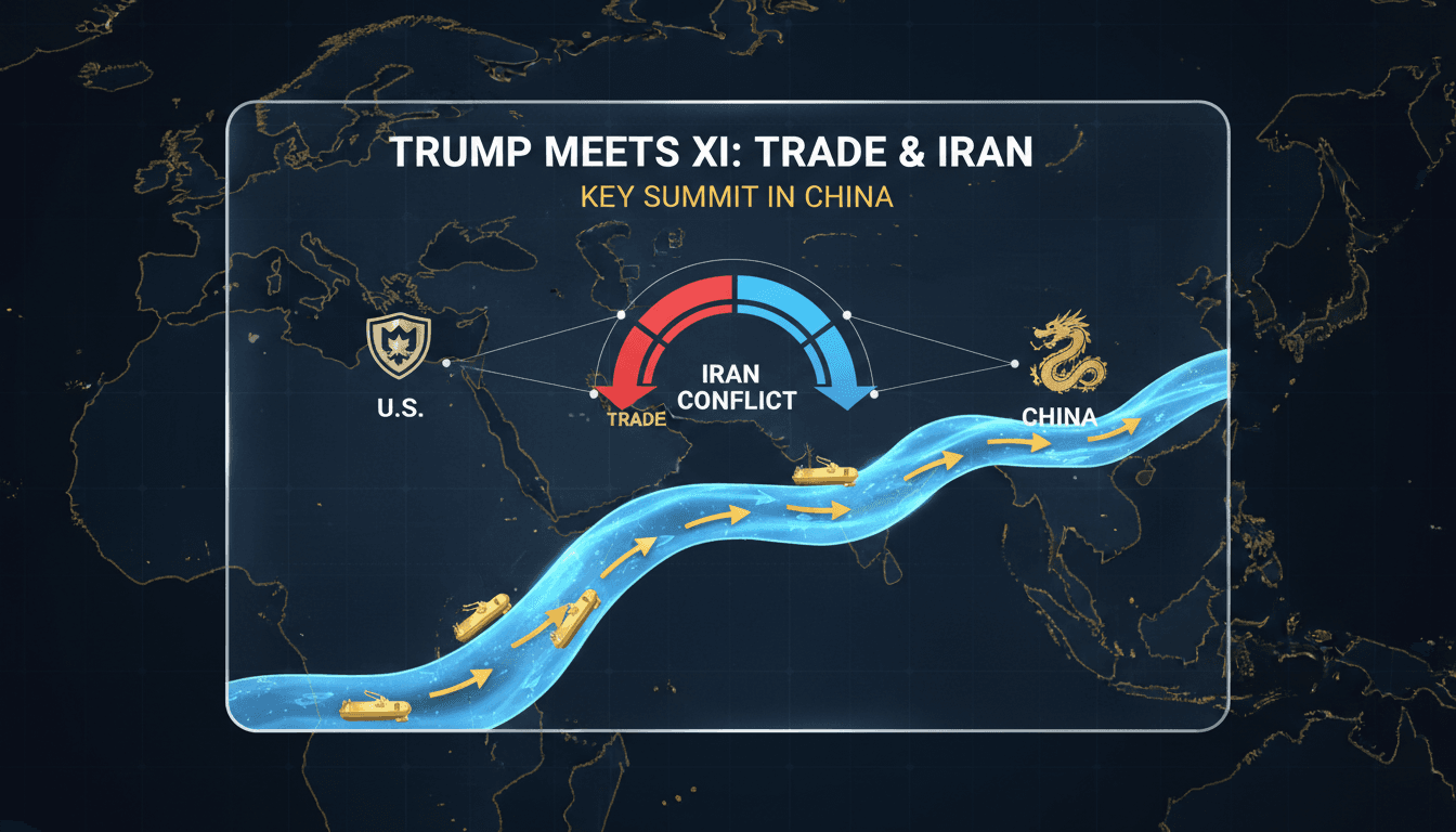 Trump Meets Xi in China for Key Summit on Trade and Iran Conflict