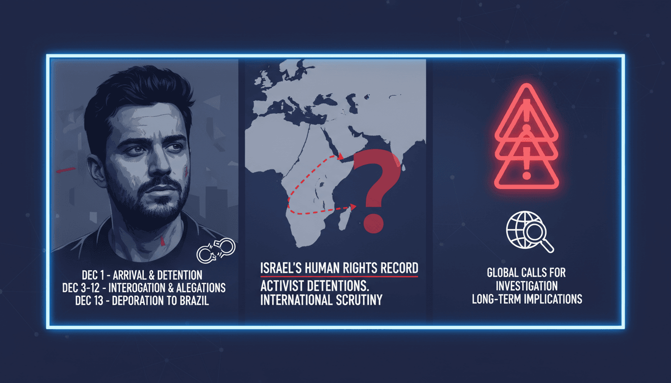 Brazilian activist Thiago Ávila deported from Israel amid allegations of torture