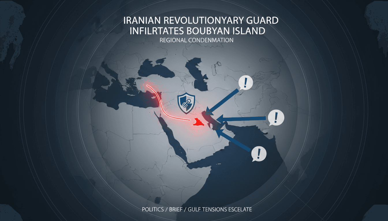 Iranian Revolutionary Guard Infiltrates Kuwait's Boubyan Island Prompting Regional Condemnation