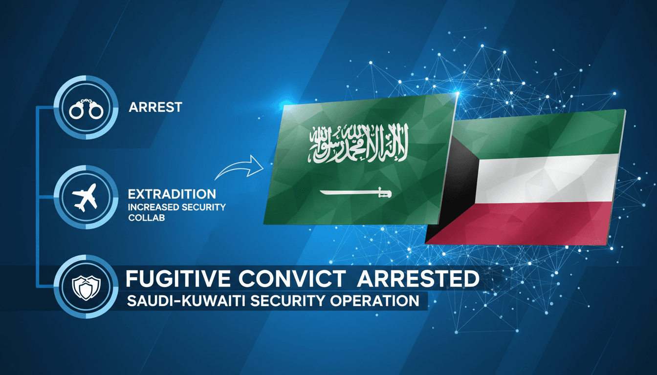 Fugitive convict arrested in joint Saudi-Kuwaiti security operation