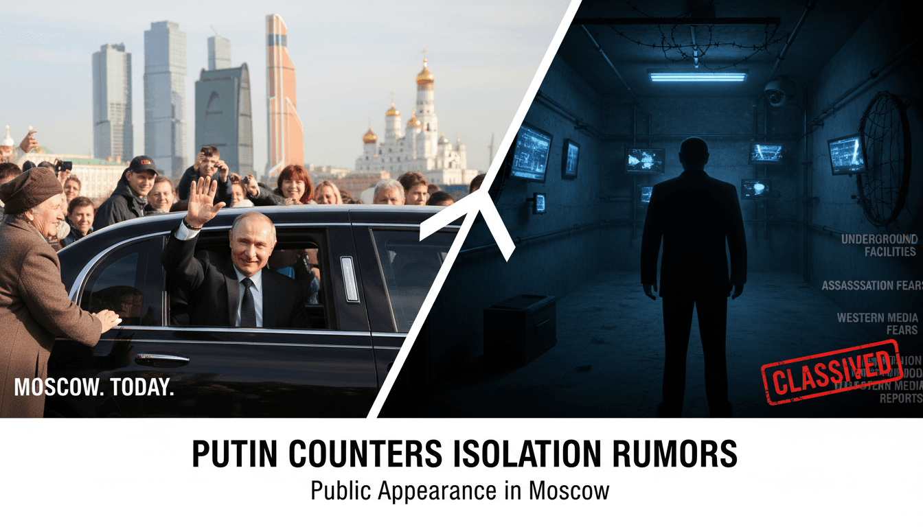 Putin counters isolation rumors with public appearance in Moscow