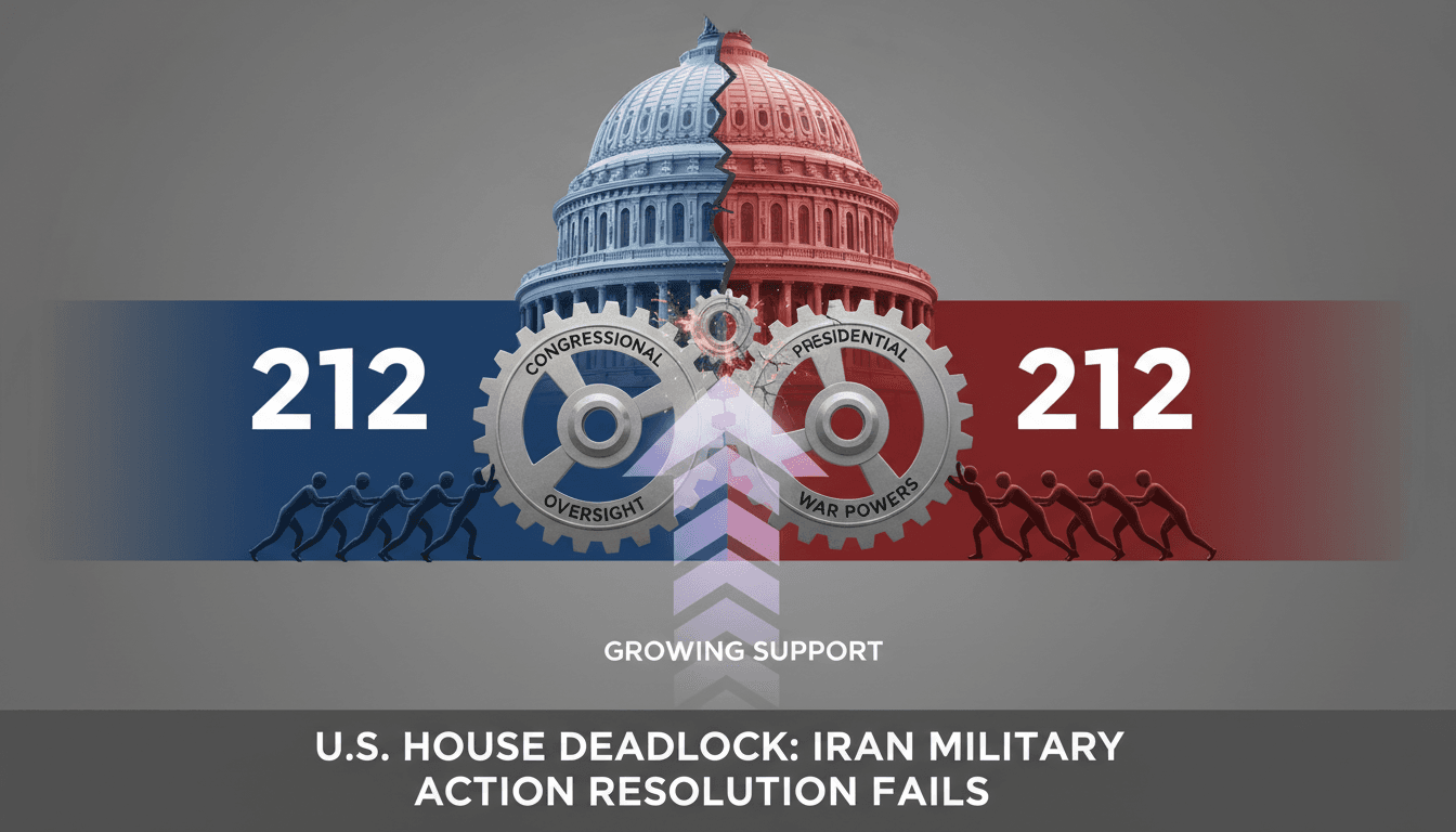 U.S. House Rejects Resolution to Limit Military Actions Against Iran