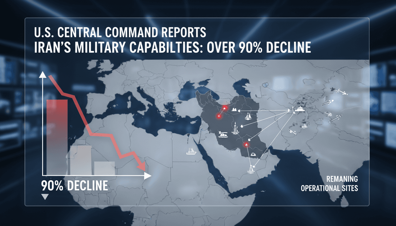 Admiral Brad Cooper discusses Iran's military capabilities decline.