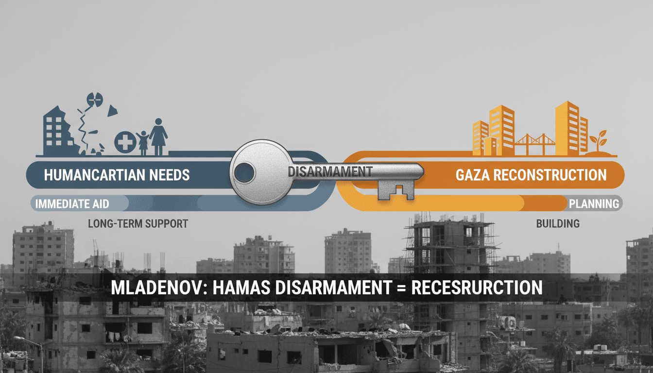 Mladenov Calls for Hamas Disarmament as Key to Gaza Reconstruction