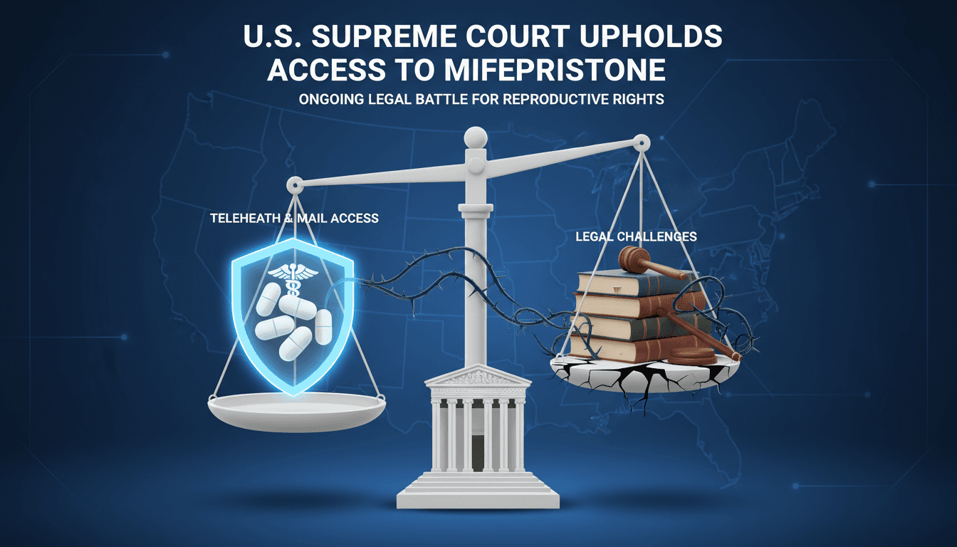 U.S. Supreme Court Upholds Access to Mifepristone Amid Ongoing Legal Challenges