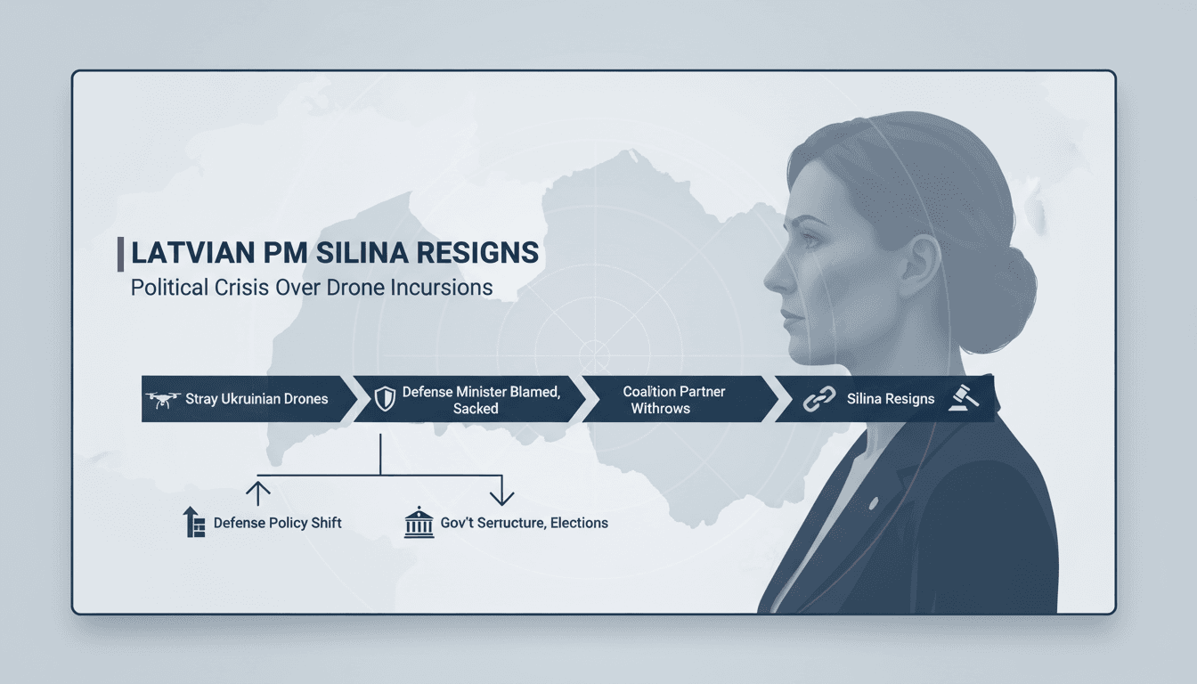 Latvian Prime Minister Evika Silina resigns amid political crisis over Ukrainian drone incursions
