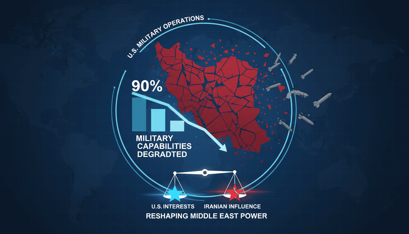 U.S. Military Operations Have Degraded Iran's Military Capabilities by 90%