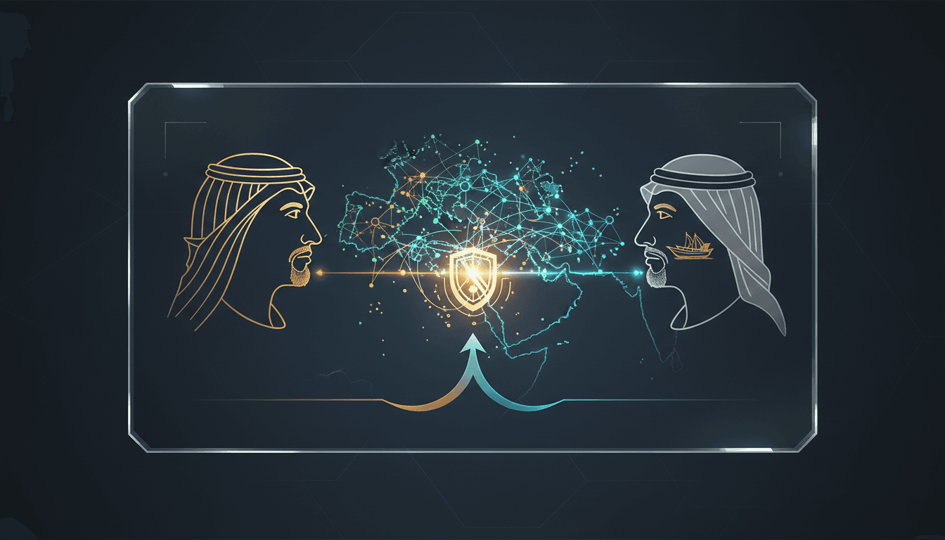 Saudi Crown Prince and Qatari Emir discussing regional security over the phone.