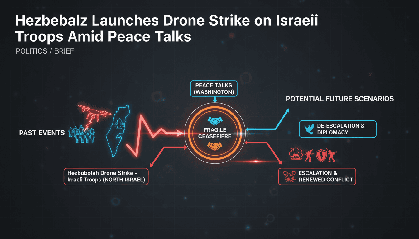 Hezbollah Launches Drone Strike on Israeli Troops Amid Peace Talks